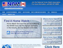 Tablet Screenshot of nationalhomewatchassociation.org